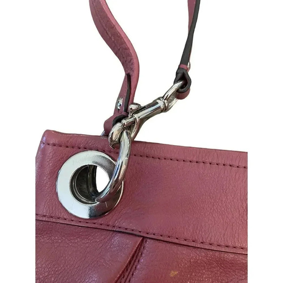 Coach Women's Ashley Soft Pink Leather Hippie Shoulder Bag Satchel Purse - Picture 6 of 6